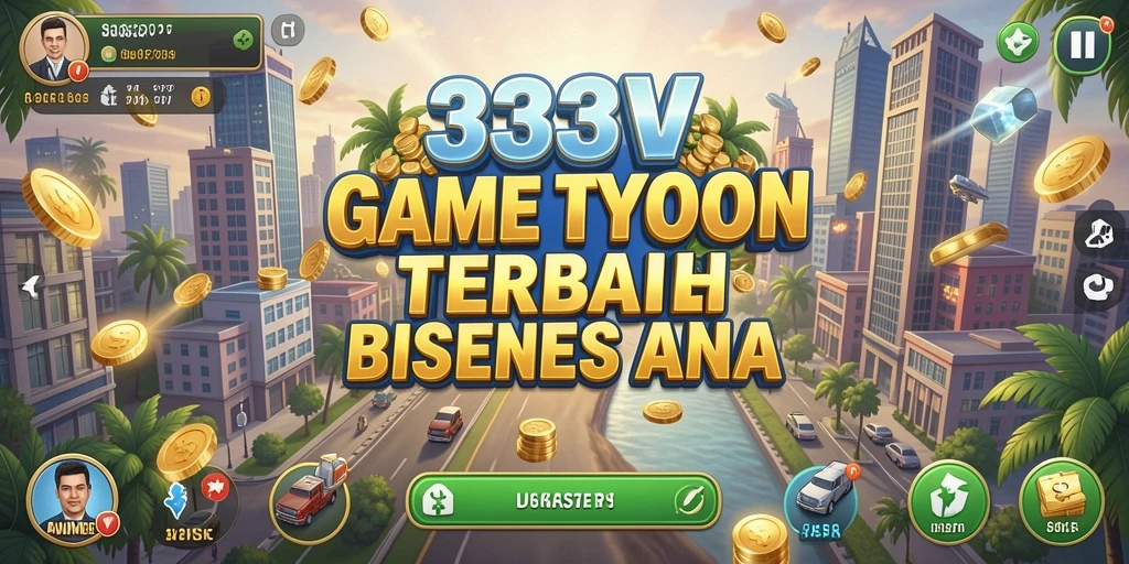Screenshot gameplay 333V menampilkan pengelolaan bisnis yang menarik.