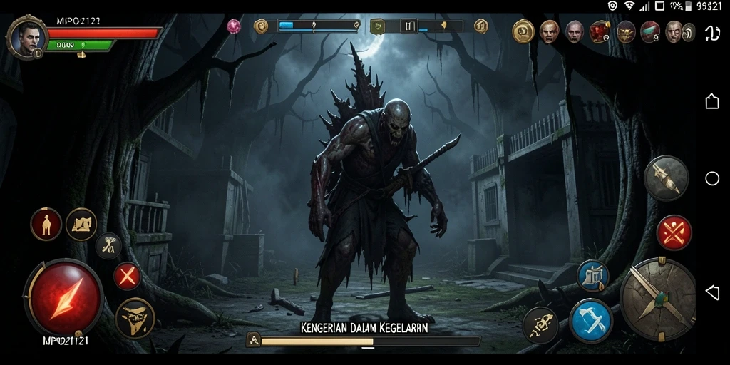 Screenshot MPO2121 menampilkan suasana gameplay horror yang mencekam.