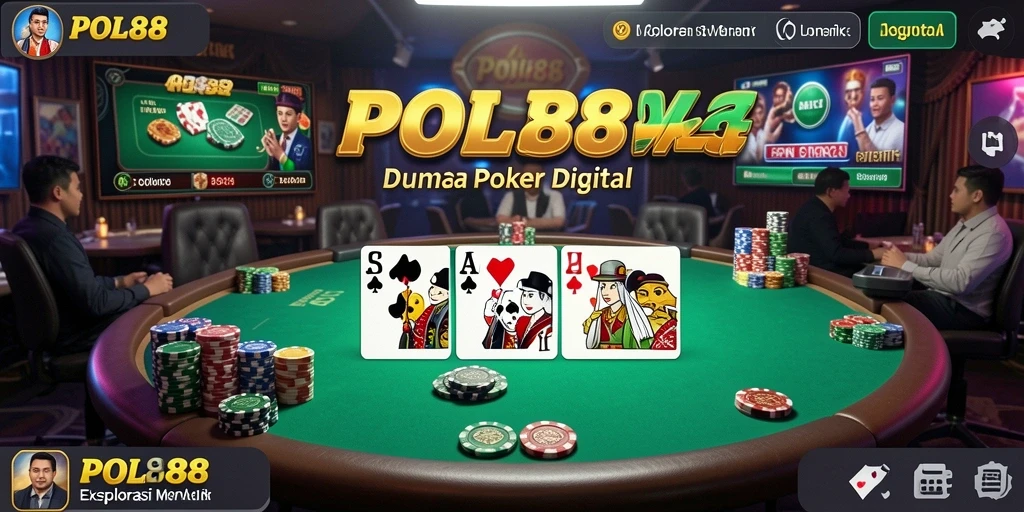 Tampilan gameplay POL88 yang menarik dan interaktif selama permainan poker.